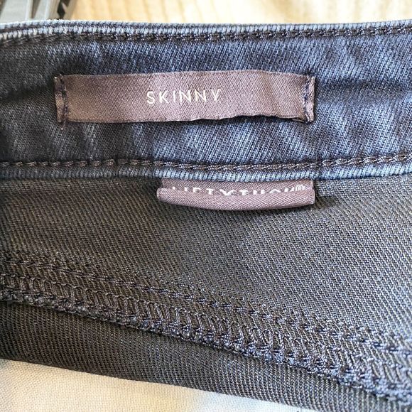 NYDJ Chicos Color Blue Denim Skinny Lick Tuck Jeans Stretch 10 - Picture 4 of 10